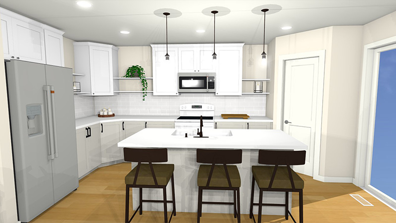 Cedar Falls Design Render for Kitchens