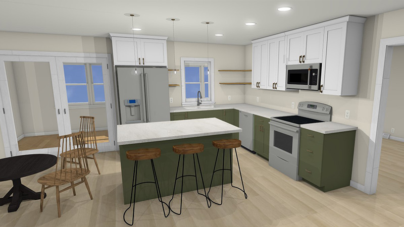 Cedar Falls Design Render for Kitchens