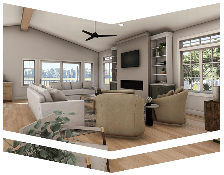 Visual design and 3D visualization of new space