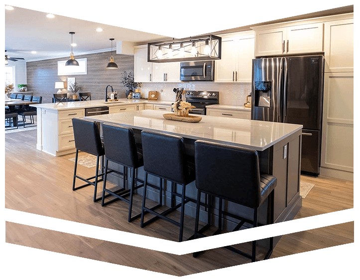 Remodeled kitchen and counter tops